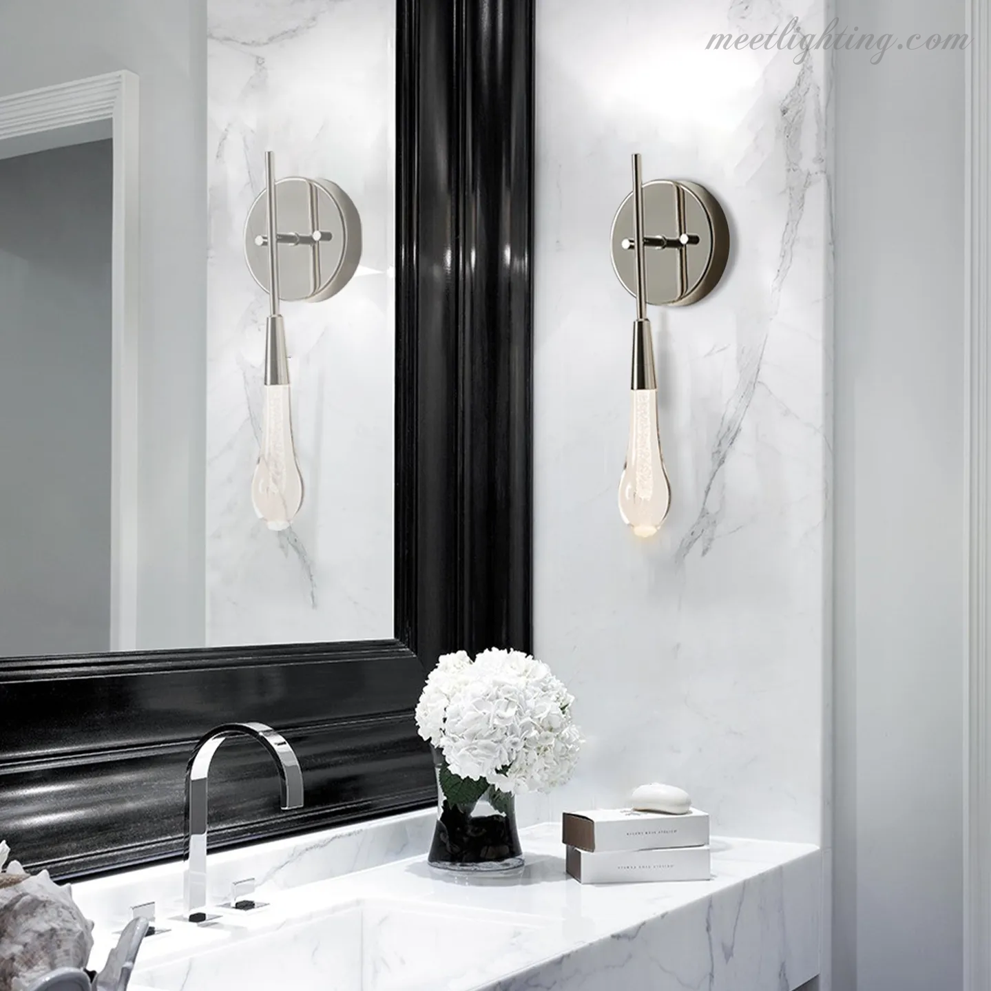 SOLITAIRE MODERN WALL SCONCE 5"W-Meet Lighting