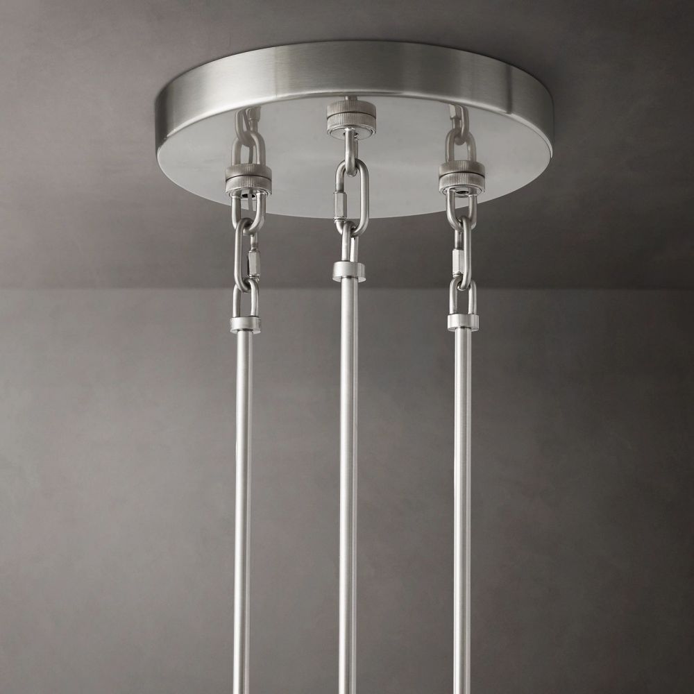 Siren Smoke Glass Round Chandelier 52"