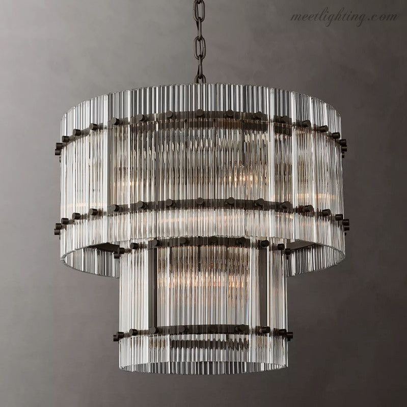 San Marco 2-tier Luxury Round Chandelier 22"-MEET LIGHTING