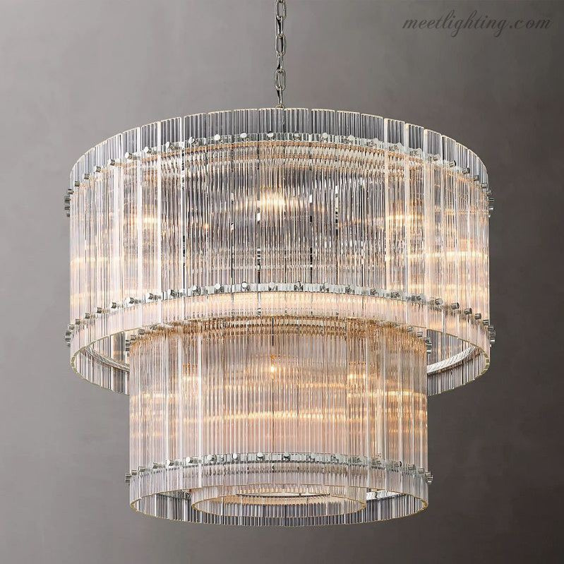 San Marco 2-tier Luxury Round Chandelier 37"-MEET LIGHTING