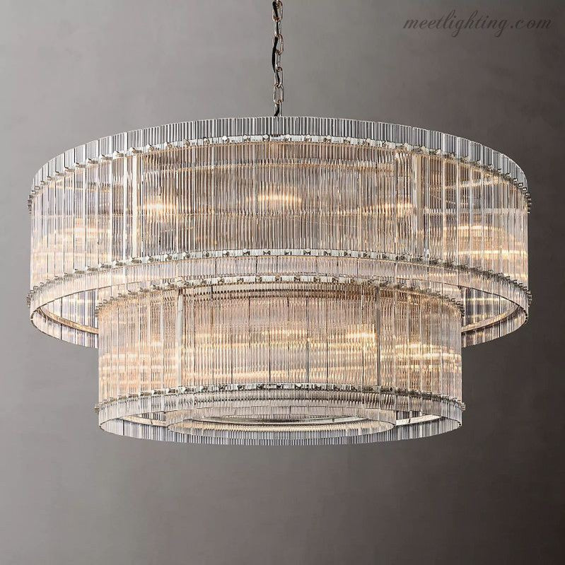 San Marco 2-tier Luxury Round Chandelier 60"-MEET LIGHTING