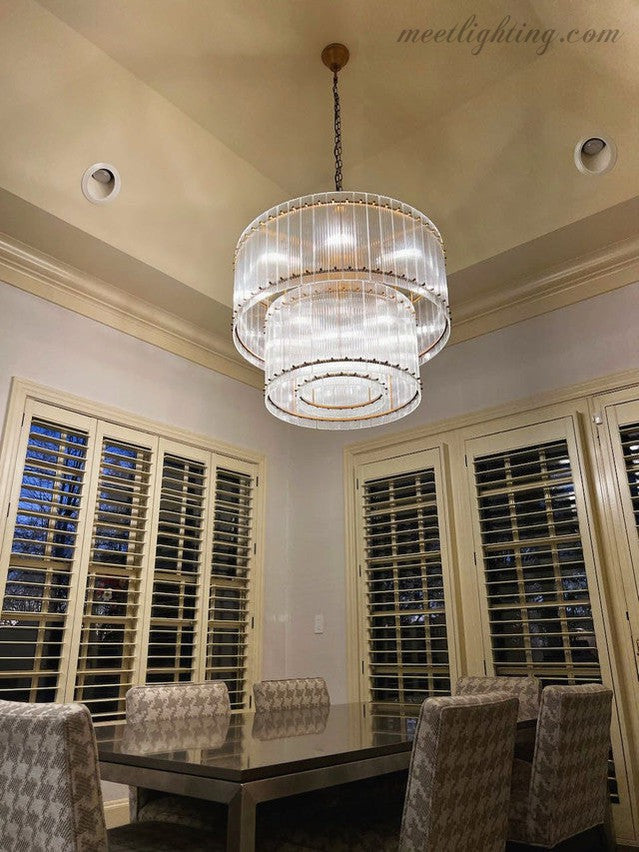 San Marco 2-tier Luxury Round Chandelier 60"-MEET LIGHTING