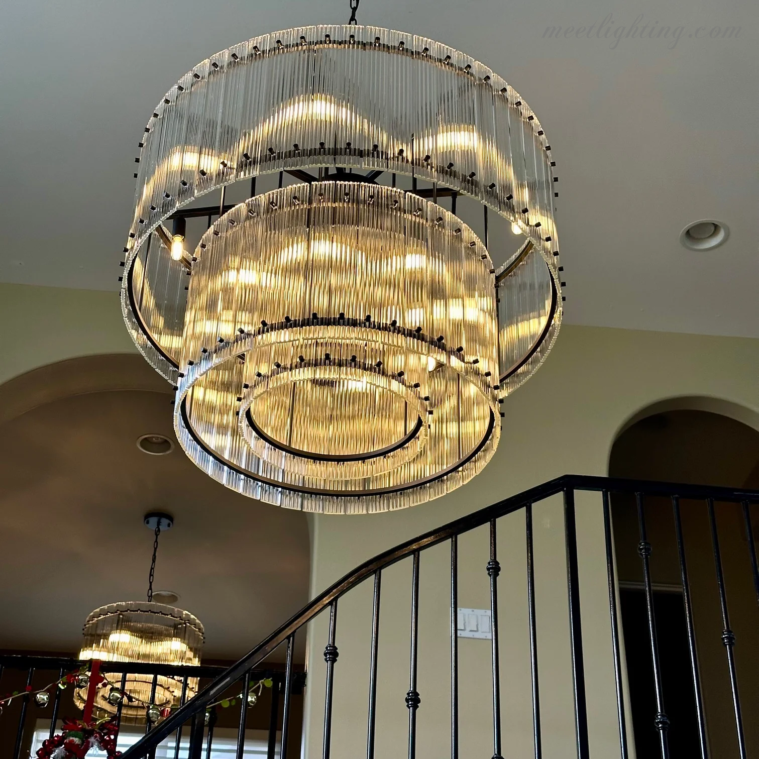 San Marco Round Crystal Chandelier 60" 48" 37" 22"-MEET LIGHTING