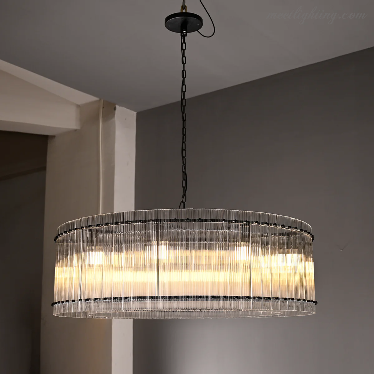 San Marco Round Crystal Chandelier 60" 48" 37" 22"-MEET LIGHTING