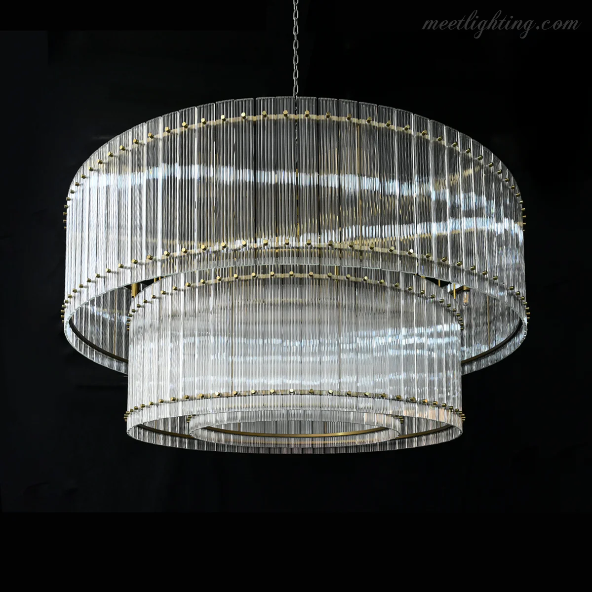 San Marco Round Crystal Chandelier 60" 48" 37" 22"-MEET LIGHTING