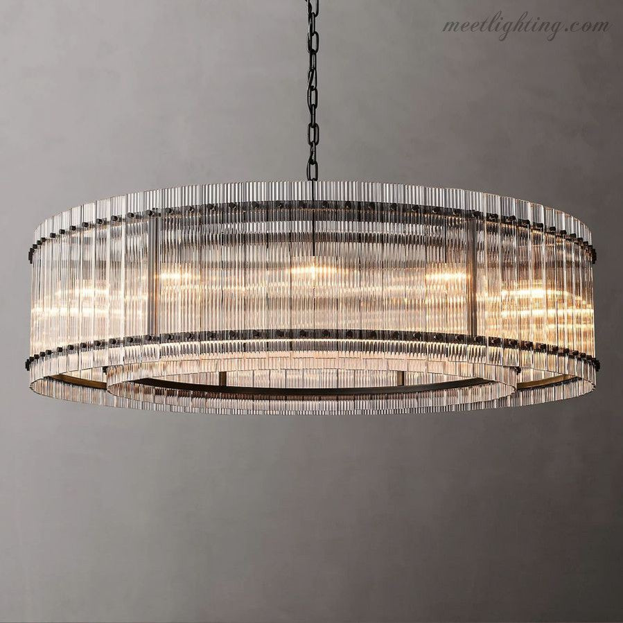 San Marco Round Crystal Chandelier 60" 48" 37" 22"-MEET LIGHTING