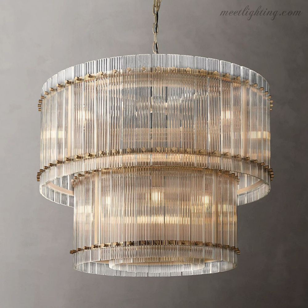 San Marco Round Crystal Chandelier 60" 48" 37" 22"-MEET LIGHTING