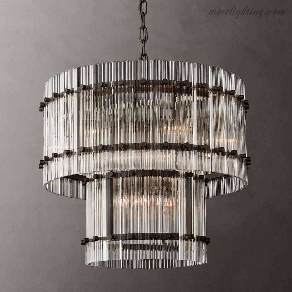 San Marco Round Crystal Chandelier 60" 48" 37" 22"-MEET LIGHTING