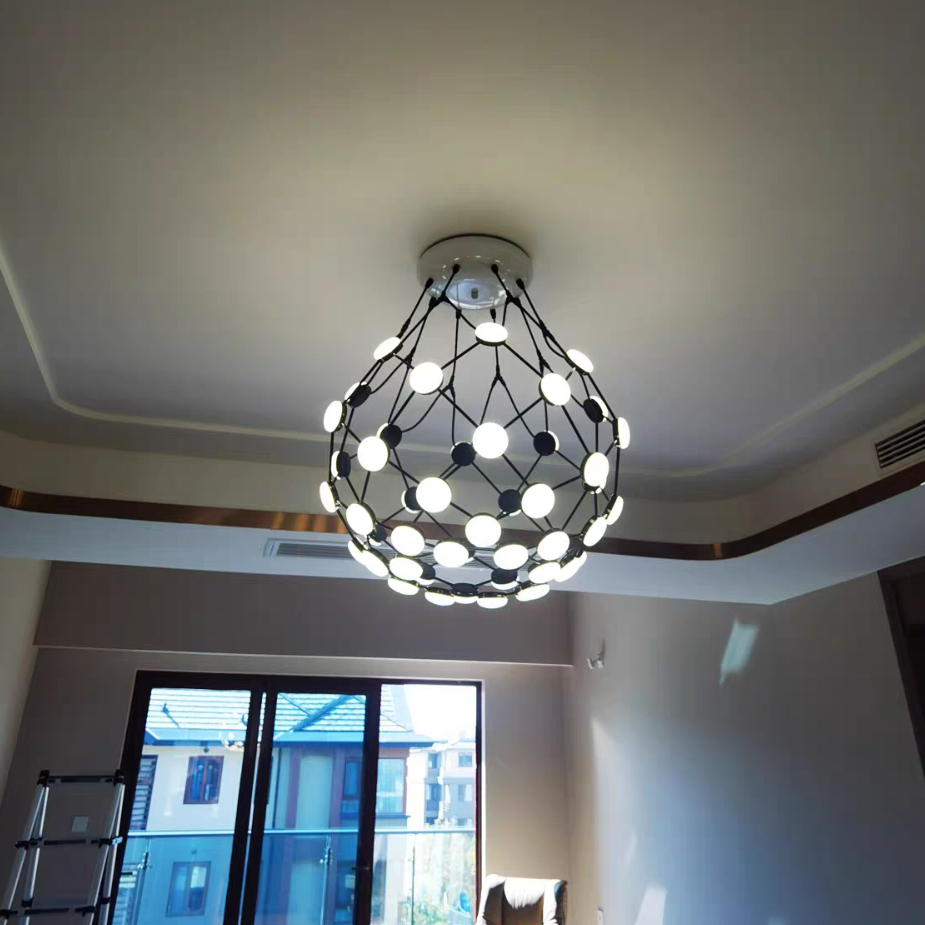 Modern Basket Chandelier for Living/Dining Room-MEET LIGHTING