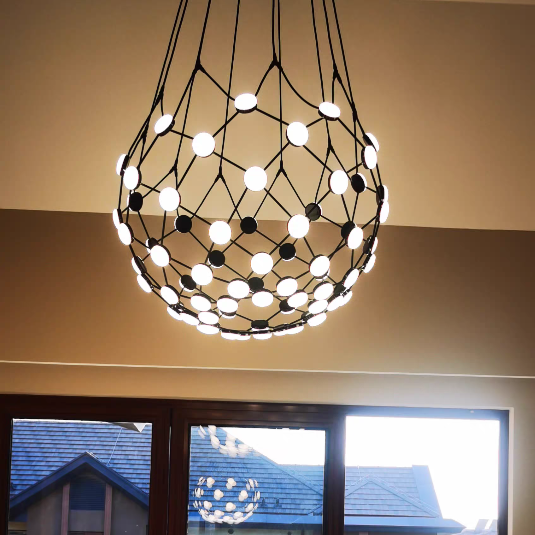 Modern Basket Chandelier for Living/Dining Room-MEET LIGHTING