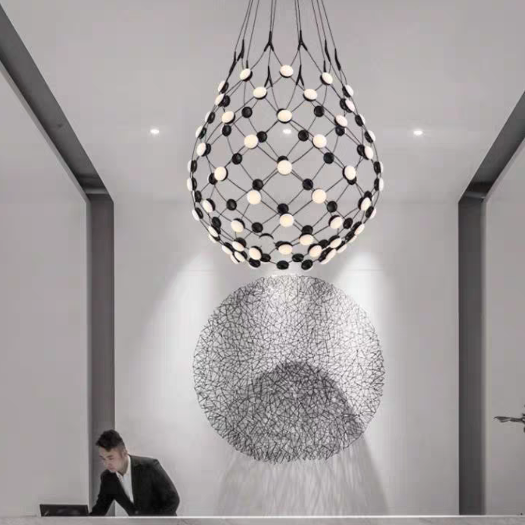 Modern Basket Chandelier for Living/Dining Room-MEET LIGHTING