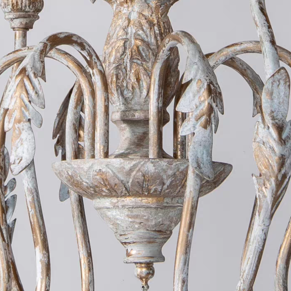 French Vintage Candle Chandelier for Living Room/Bedroom-MEET LIGHTING