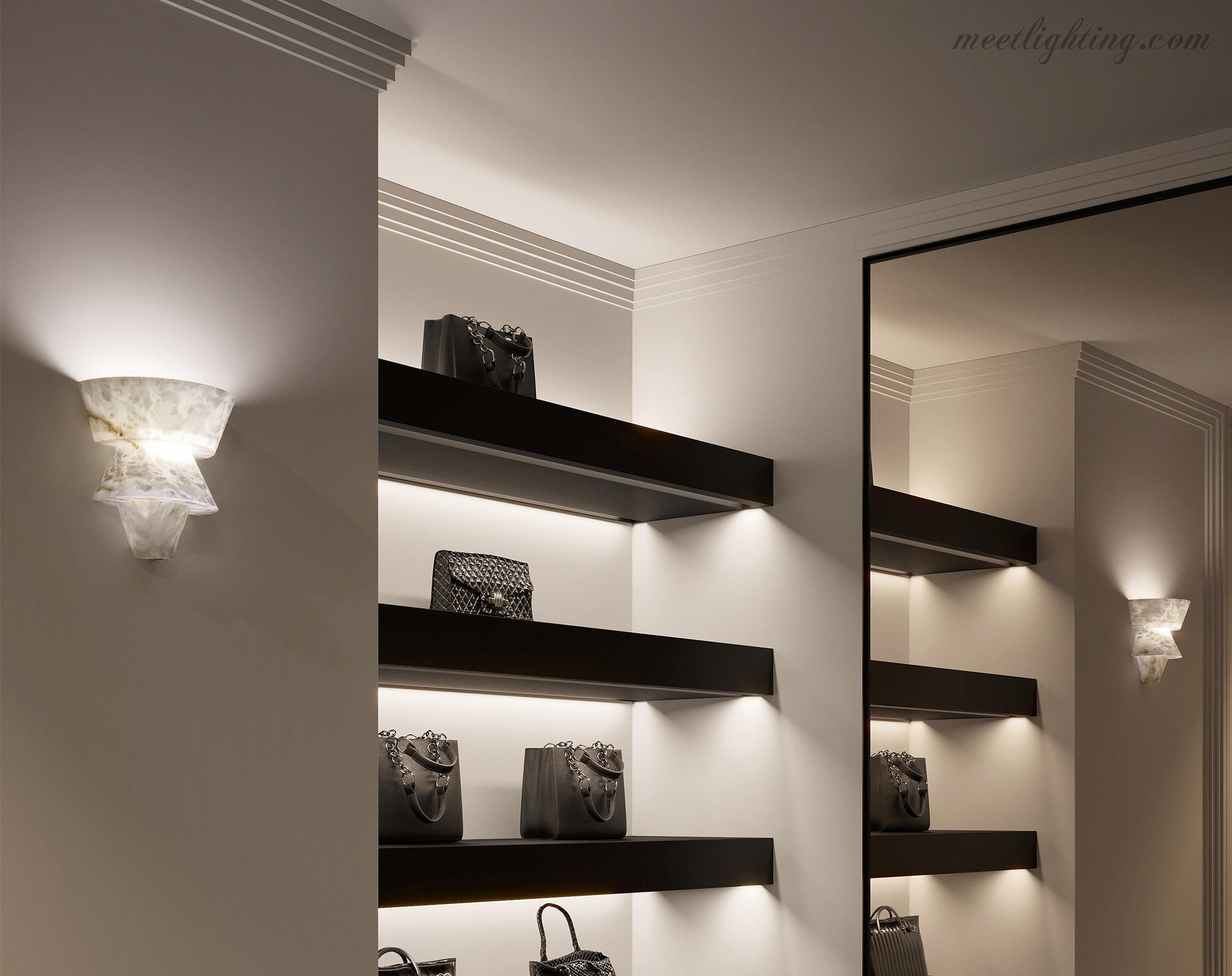Suri Alabaster Wall Sconce-Meet Lighting