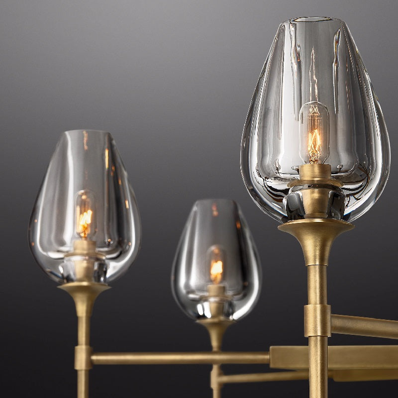 Tulip Round Living Room Chandelier 54"-MEET LIGHTING