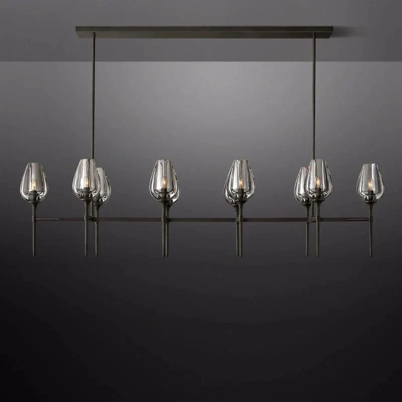 Tulip Linear Chandelier 65"-MEET LIGHTING
