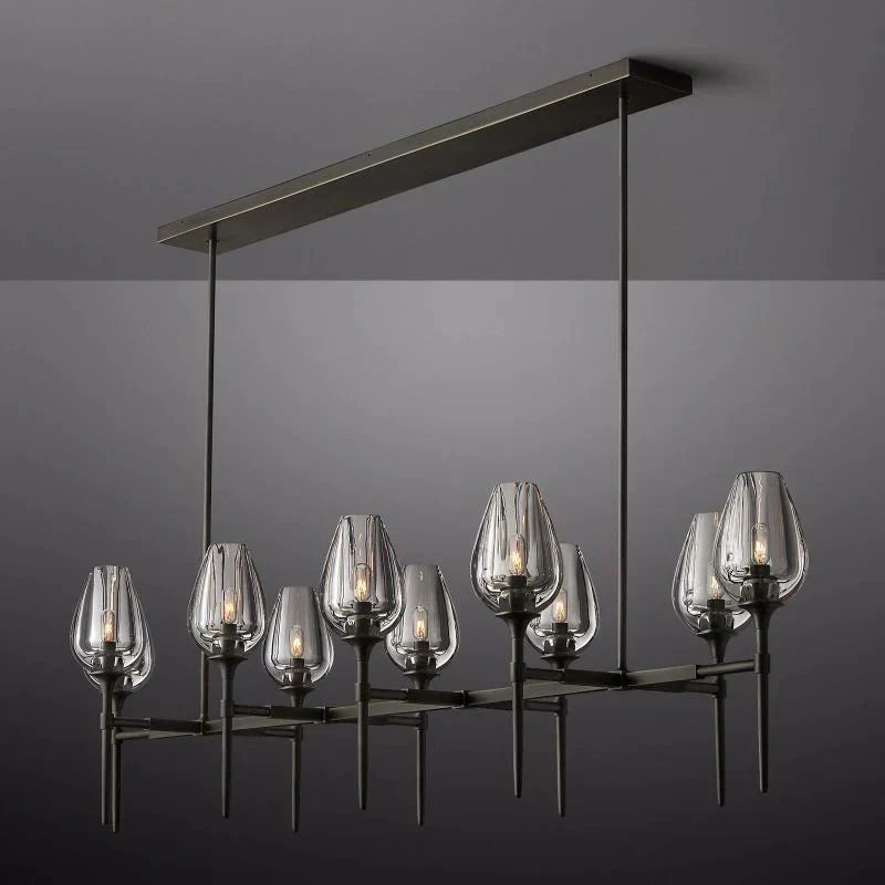 Tulip Linear Chandelier 65"-MEET LIGHTING