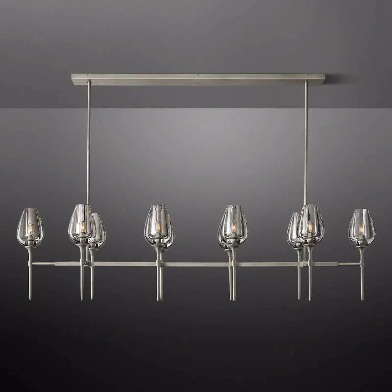 Tulip Linear Chandelier 65"-MEET LIGHTING