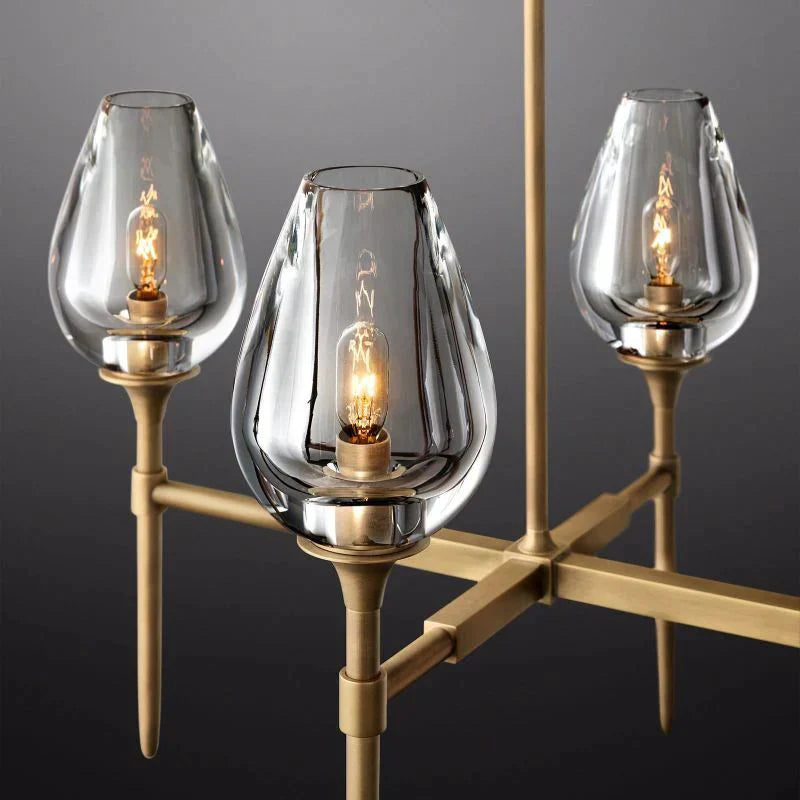Tulip Linear Chandelier 65"-MEET LIGHTING