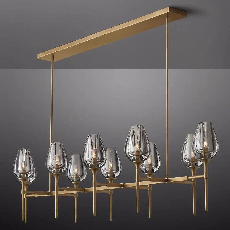 Tulip Linear Chandelier 65"-MEET LIGHTING