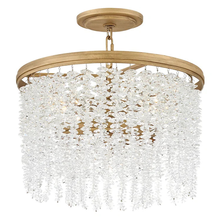 Vac Crystal 30" Round Chandelier