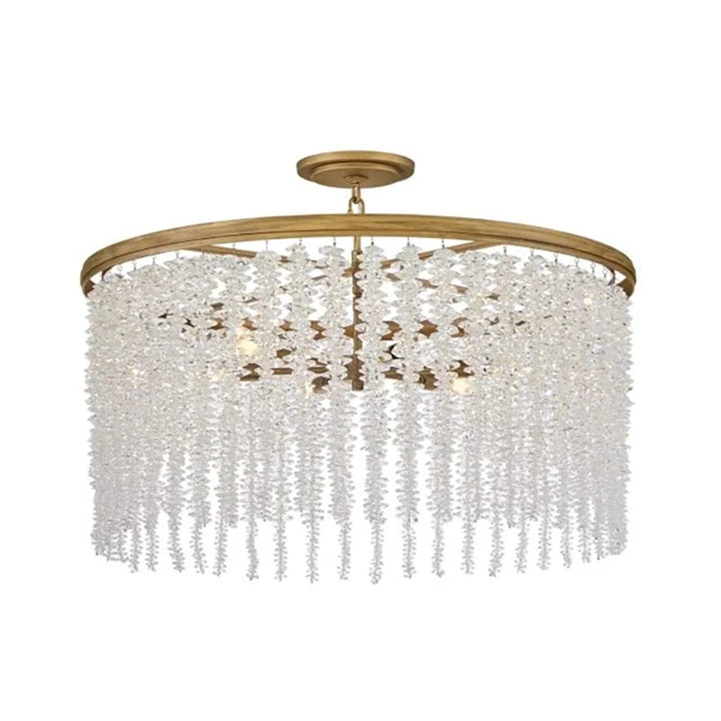 Vac Crystal 30" Round Chandelier