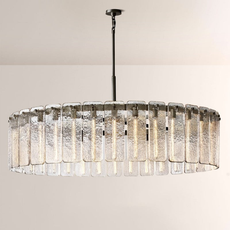 Camette Glass Round Chandelier 60"D