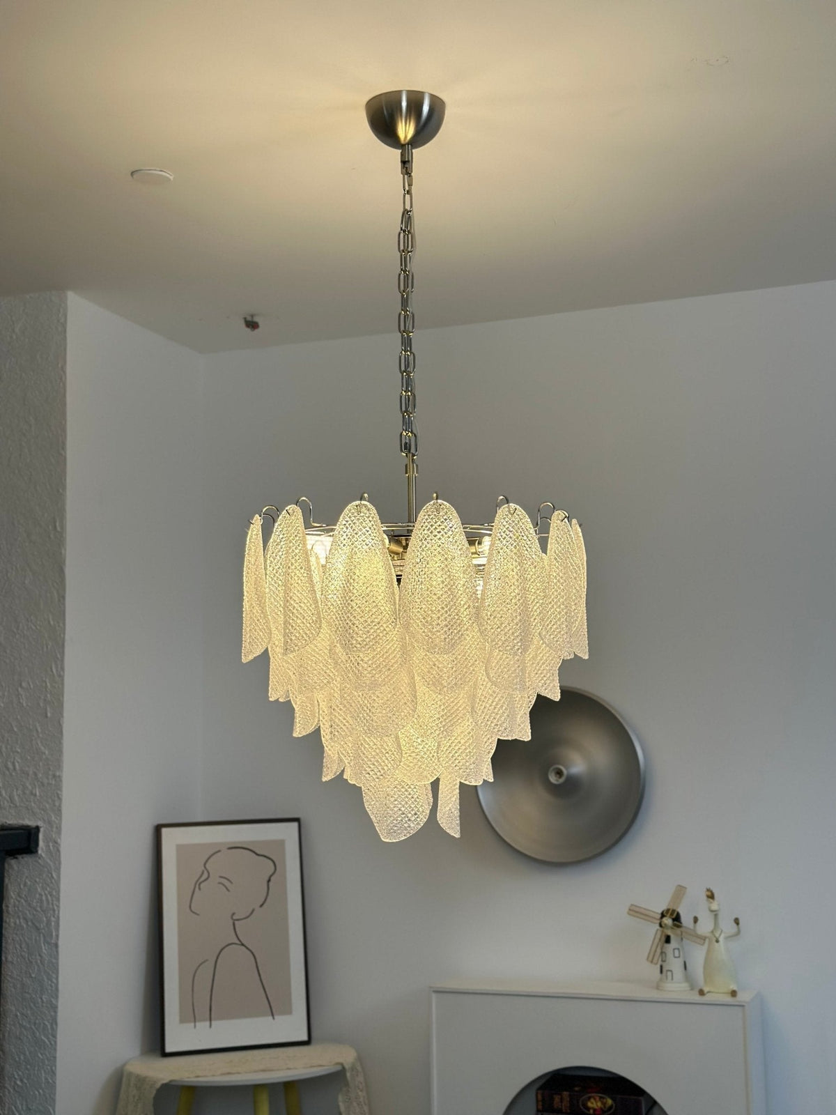 Murano Glass Teardrop Chandelier by Meetlighting