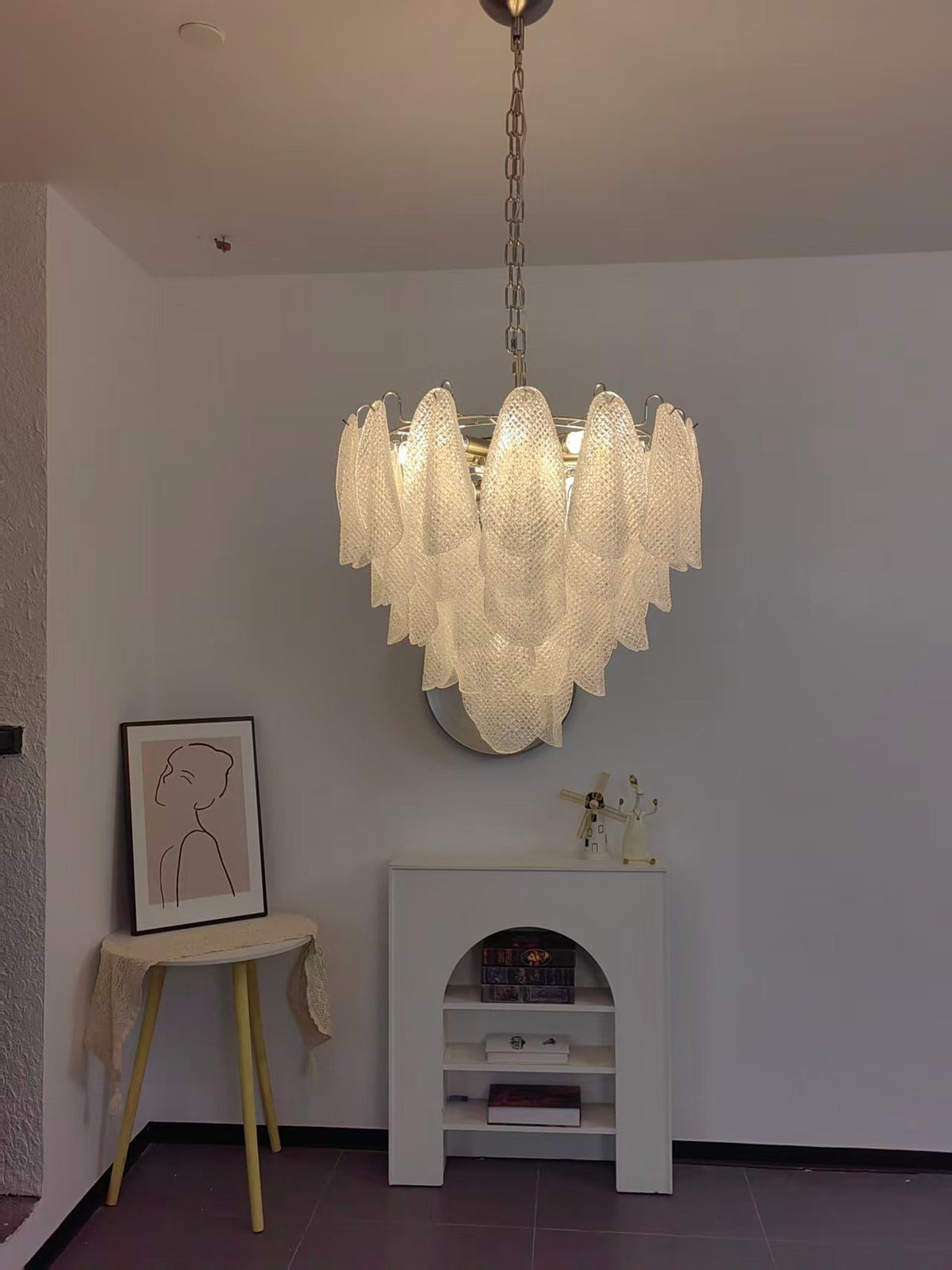 Murano Glass Teardrop Chandelier by Meetlighting