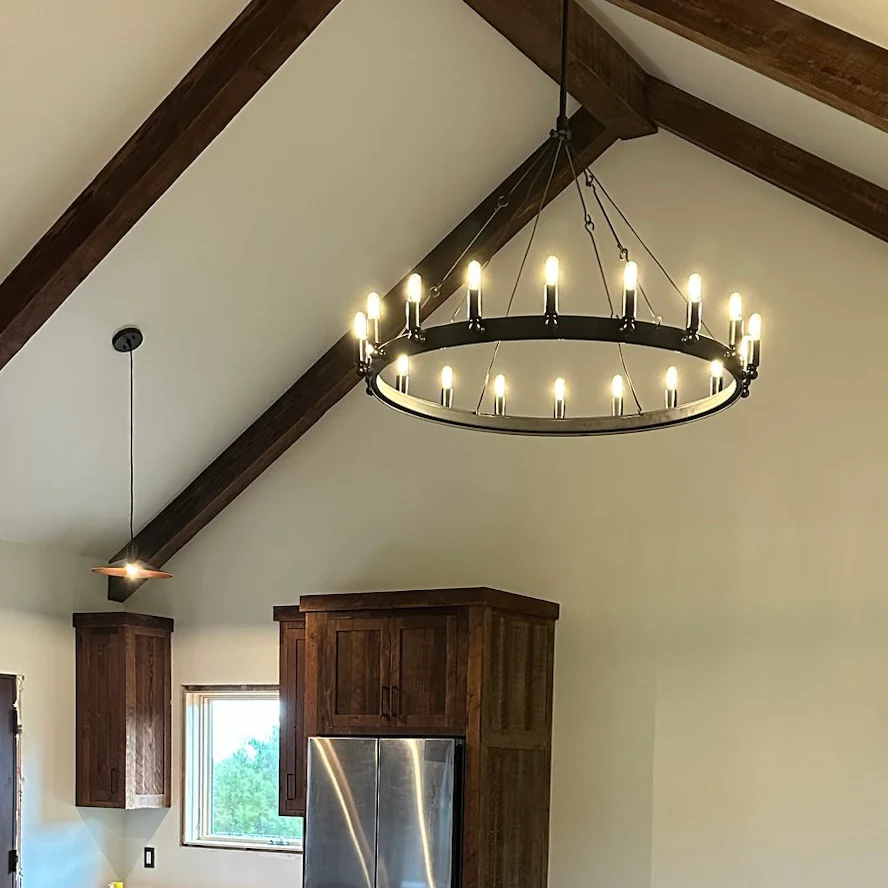Camine Vintage Candelabra Round Chandelier 50"