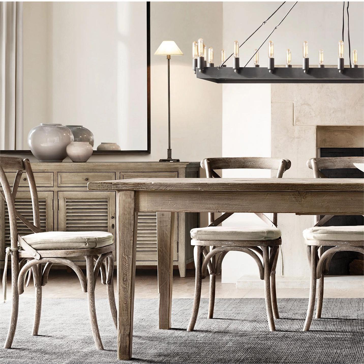 Camine Vintage Filament Rectangle Chandelier 41''52''