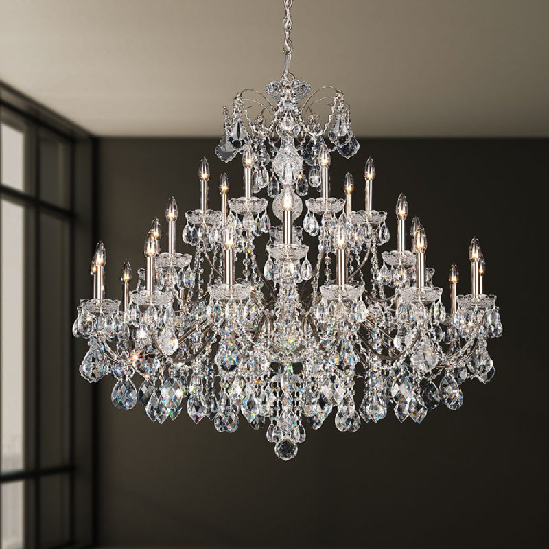 Meet Crystal Chandelier 1718 Century 28-lt 43" Chandelier