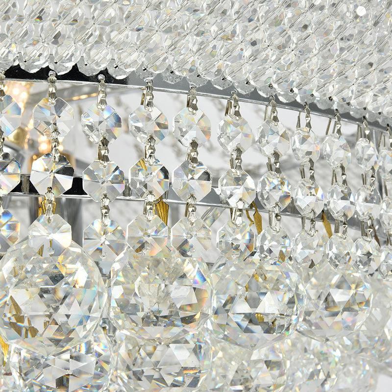 Luxury French Empire Chandelier for Villa Hall Ceiling Three-layers Crystal Light for Hotel Lobby-MEET LIGHTING