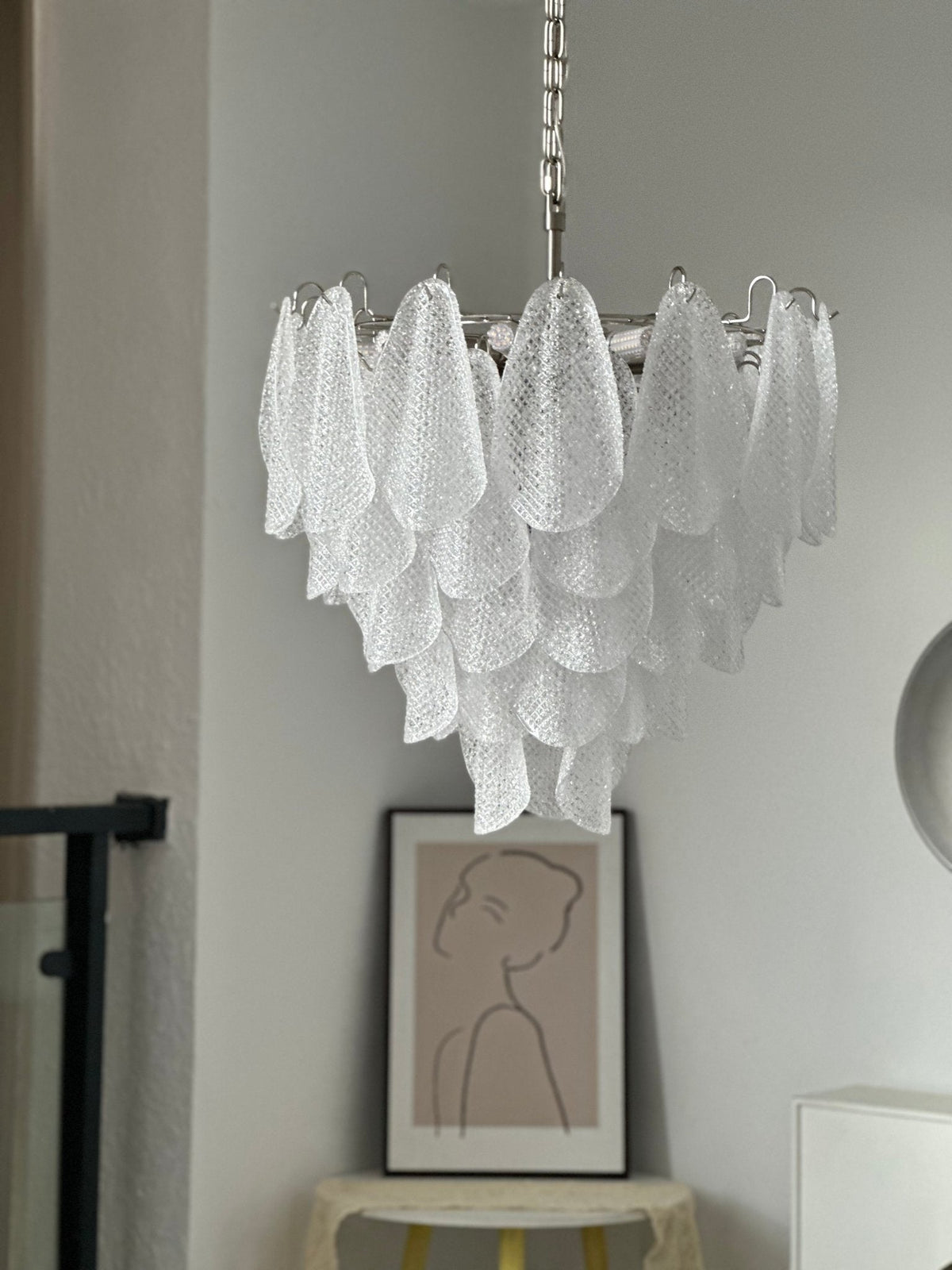 Murano Glass Teardrop Chandelier by Meetlighting