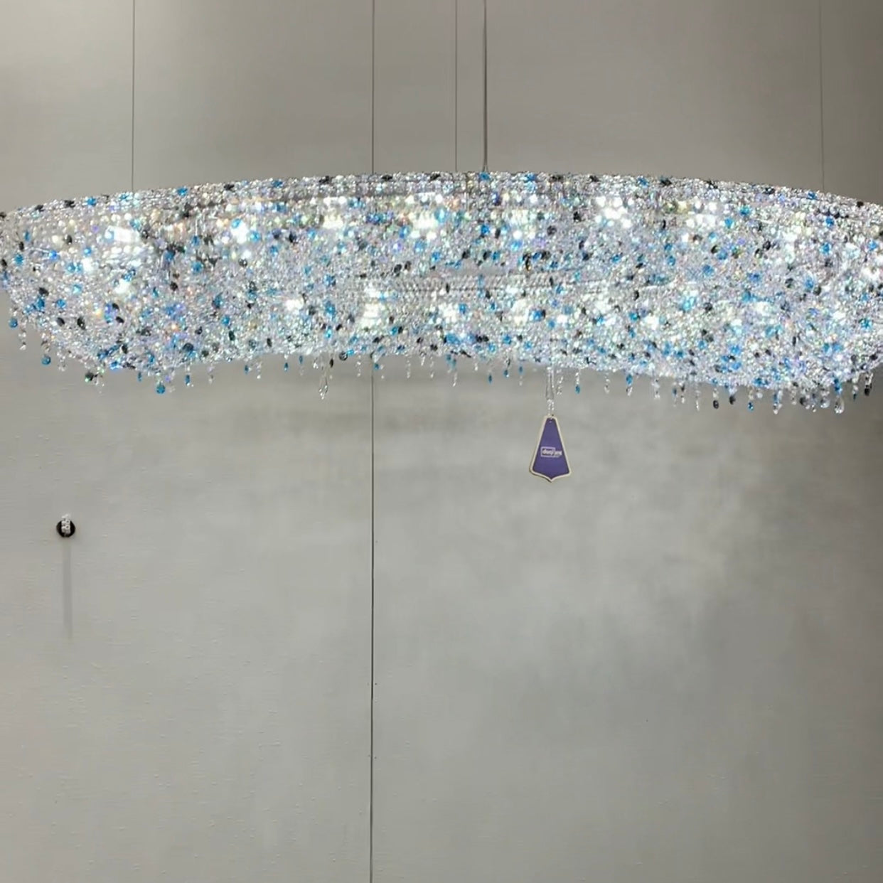 Unique Foyer Crystal Chandelier Luxury Hallway Ceiling Lamp Living Room Hanging Light Decor for Entryway-MEET LIGHTING