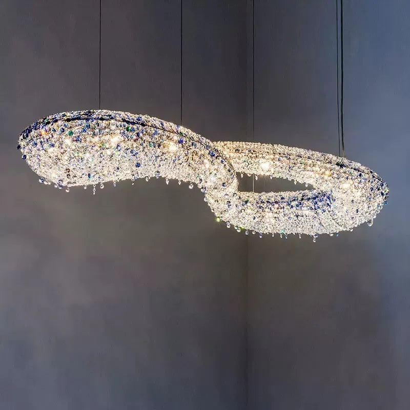 Luxury Infinity Crystal Chandelier for Living/Dining Room-MEET LIGHTING