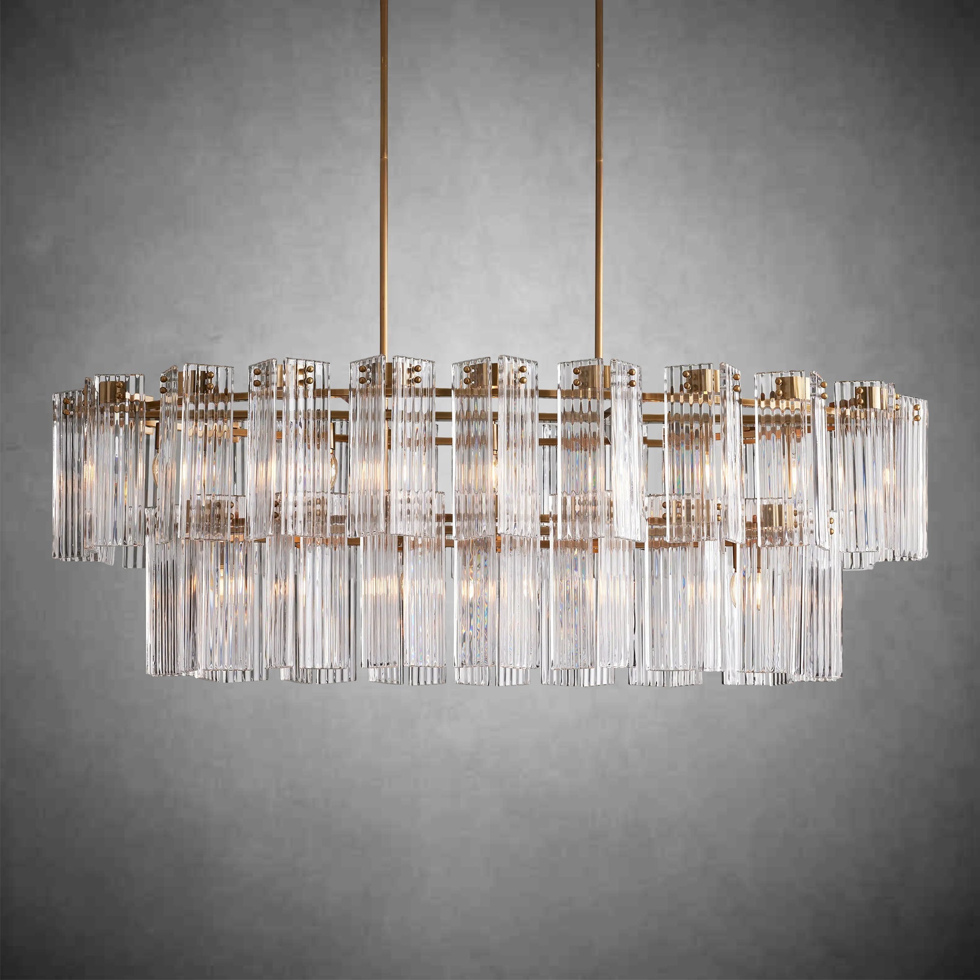 Delsie Oval Chandelier 51''63''72''