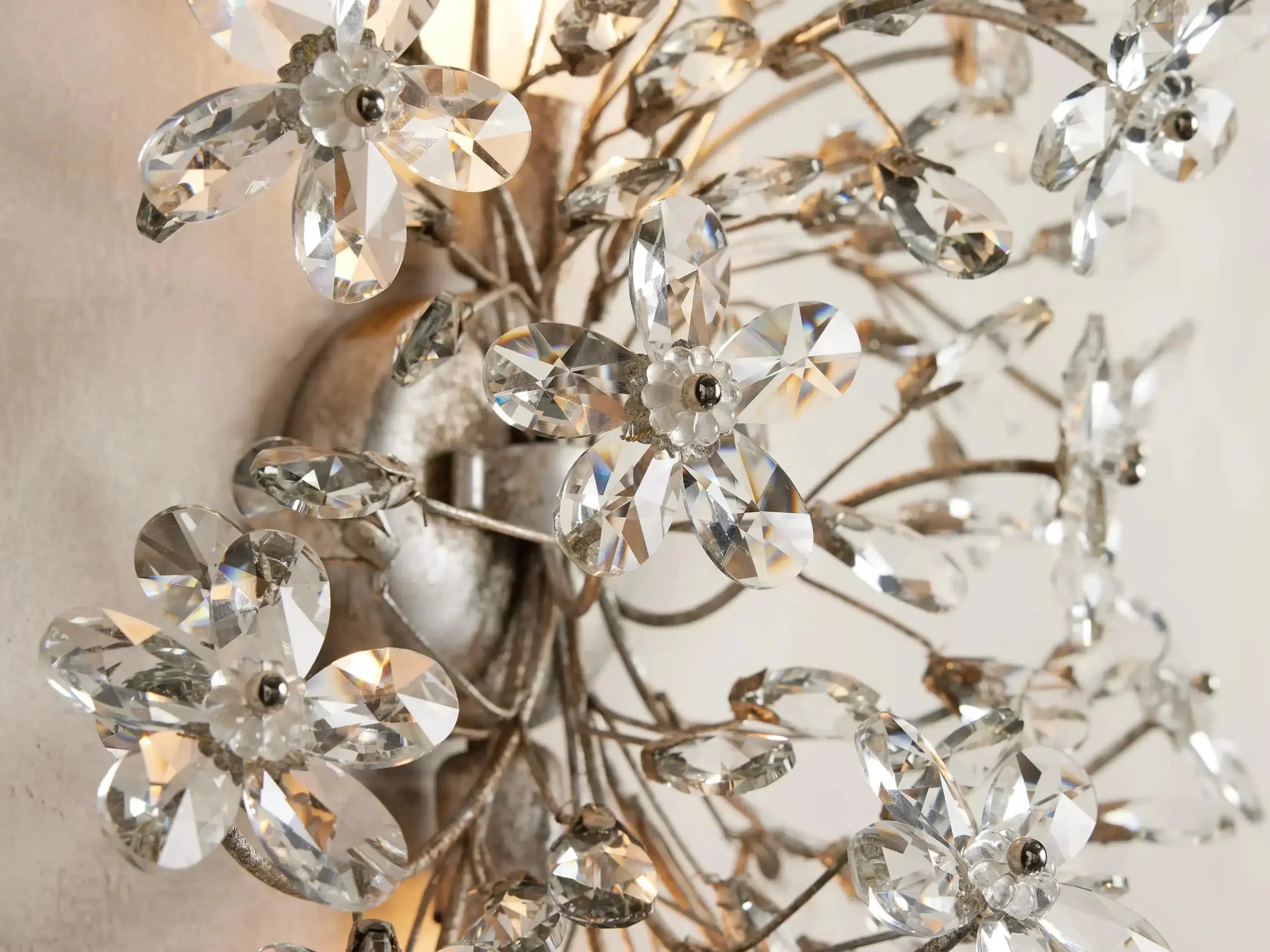 Fiore 2-Light Crystal Wall Sconce