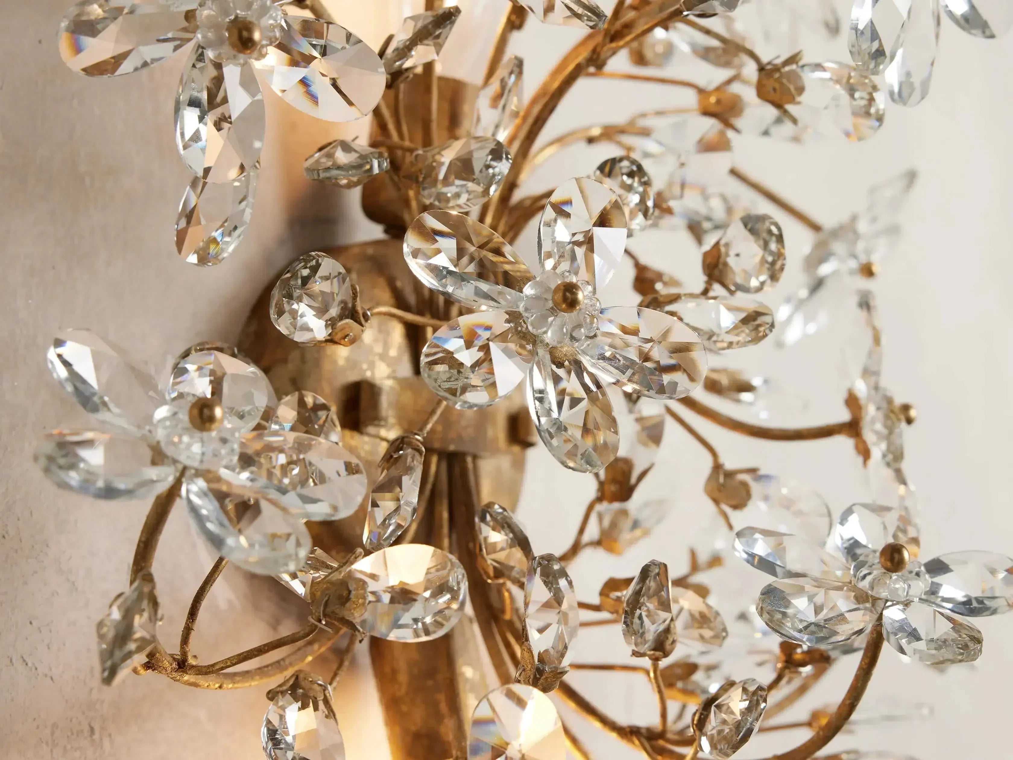 Fiore 2-Light Crystal Wall Sconce