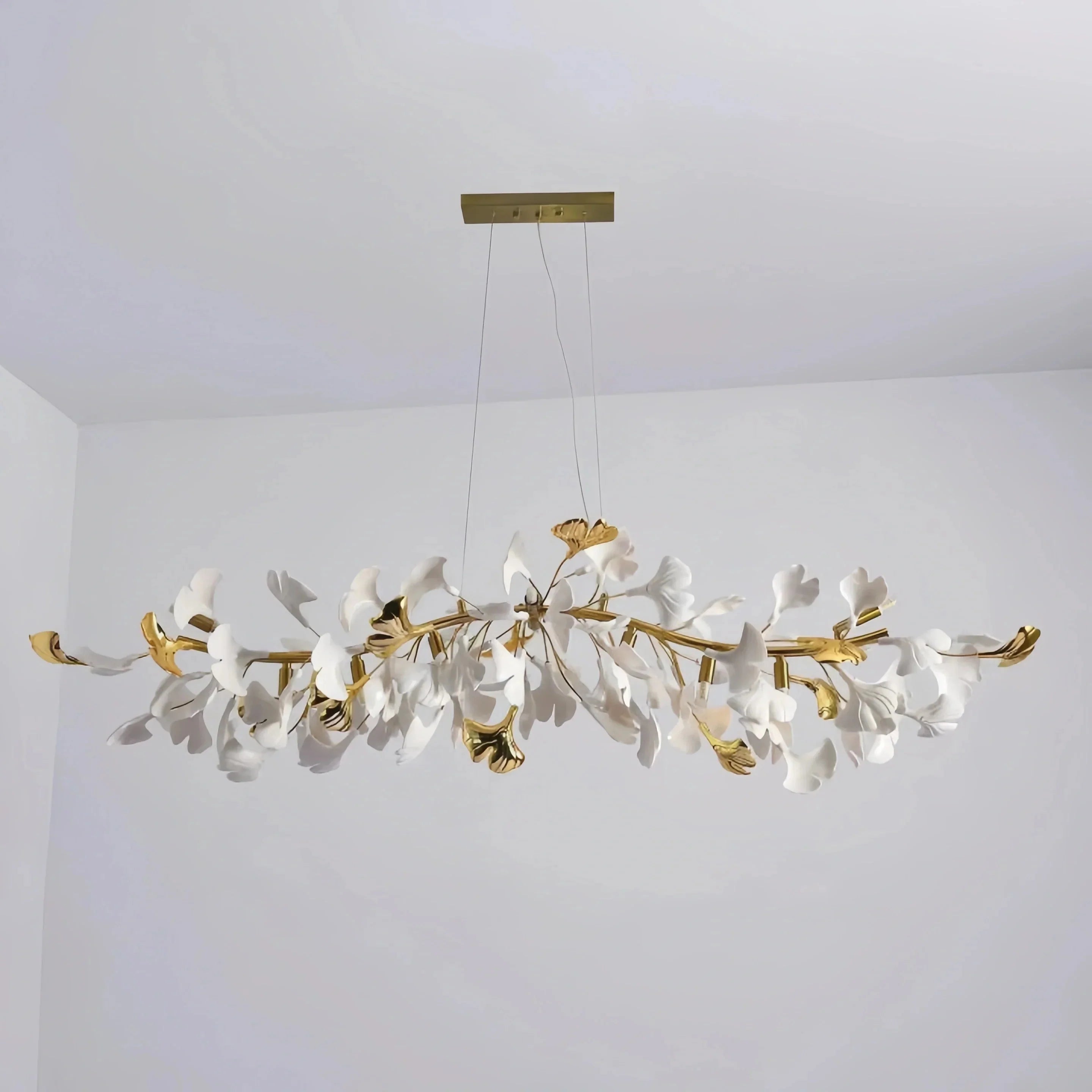 Ginkgo Luxury Linear Chandelier Style C - L 59″(150cm) x W 17.7″(45cm) x H 17.7″(45cm) (G9*12)Blushlighting