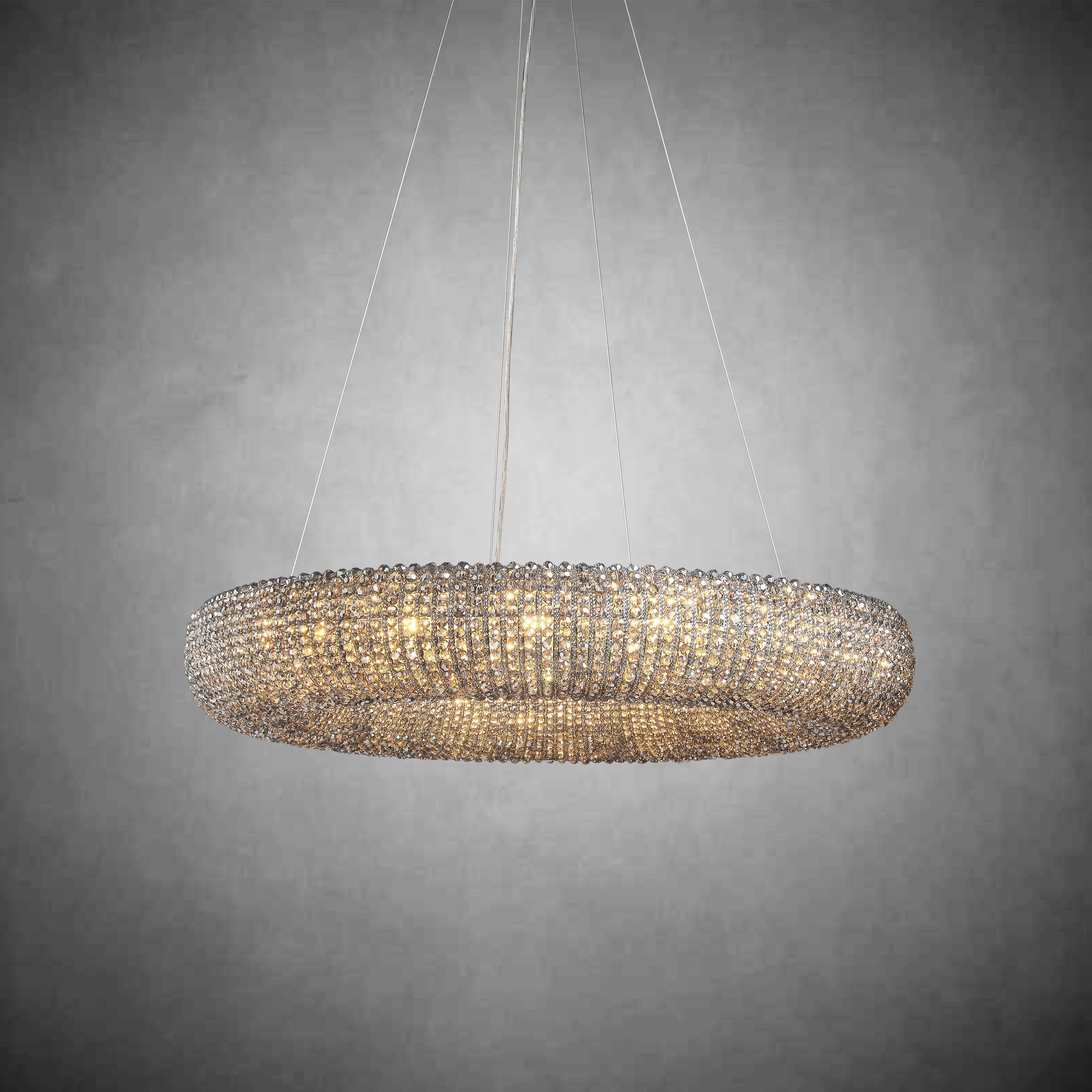 Hale Crystal Round LED Chandelier 32"41''59''72''