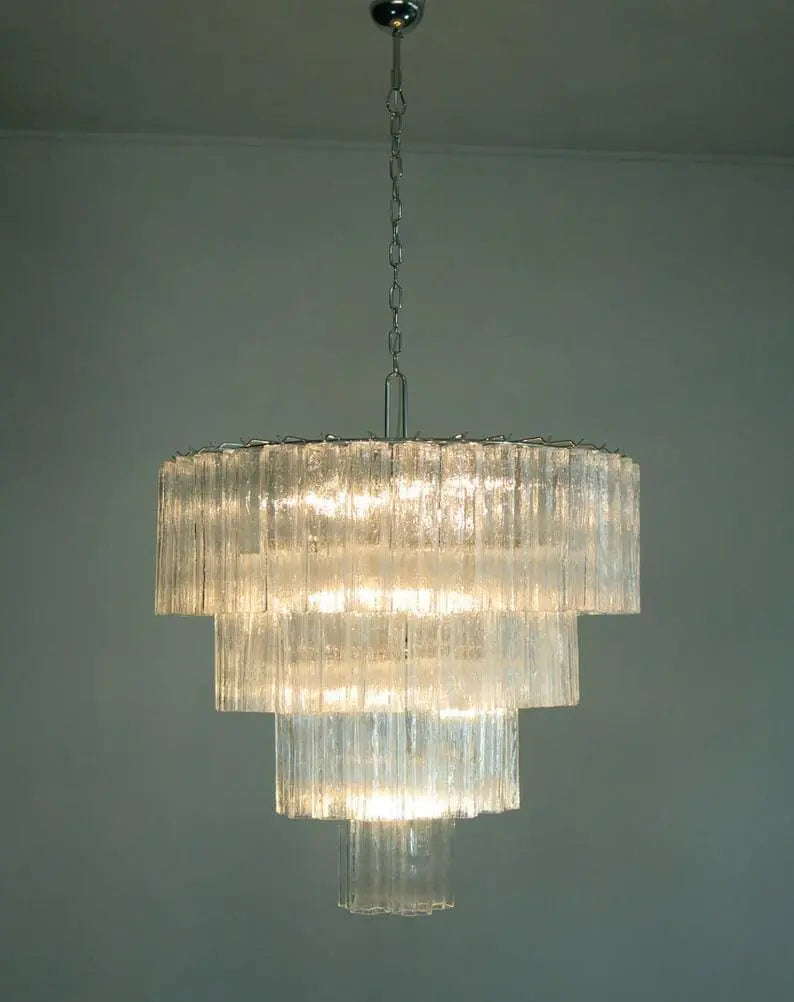 Murano Chandelier – 78 tubes – Transparent by Meetlighting