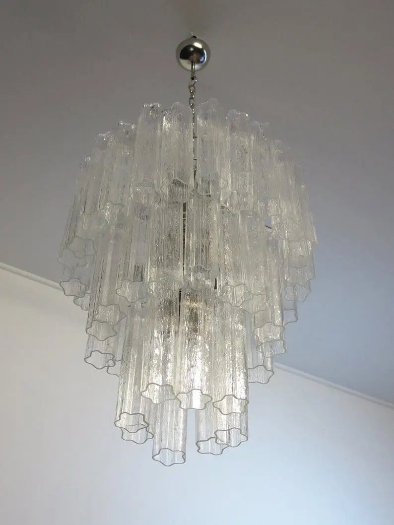 Murano Chandelier – 48 tubes – Transparent