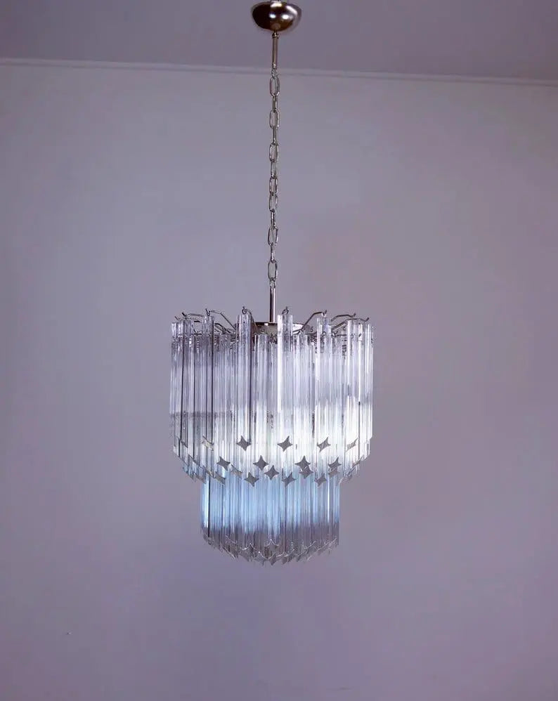 Murano Chandelier – 107 prisms – Transparent by Meetlighting