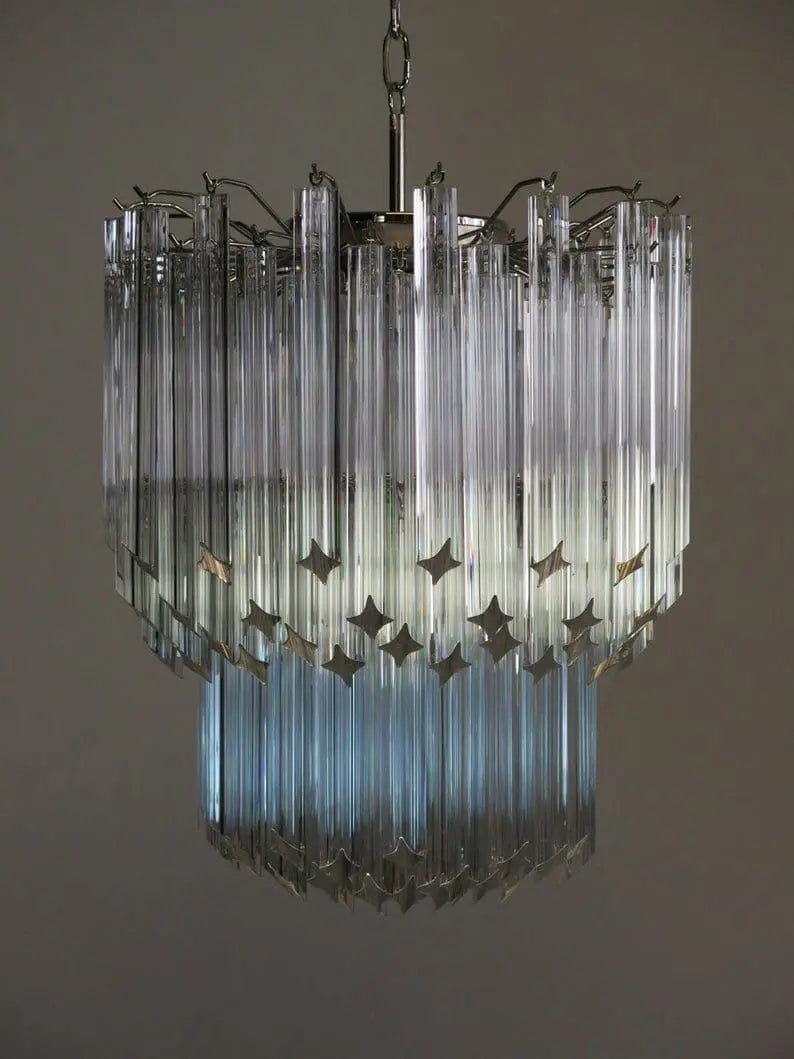Murano Chandelier – 107 prisms – Transparent by Meetlighting
