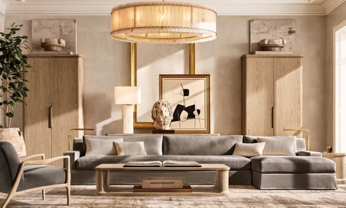 San Marco Alabaster Round Chandelier 60"-MEET LIGHTING