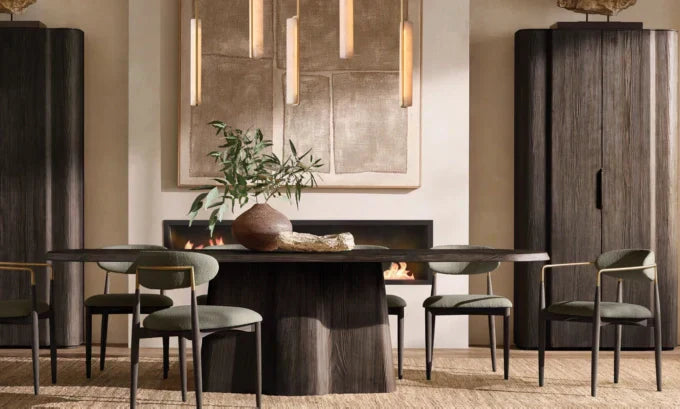 Audon Alabaster Linear Chandelier 54"