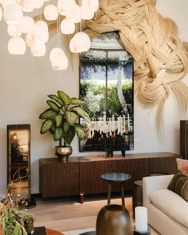 Arica Modern Round Alabaster Chandelier