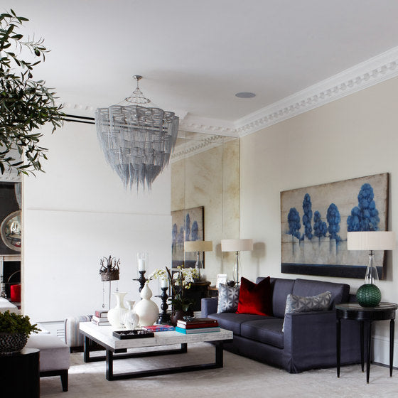 Oversized Post-Modern Aluminium Chain Tassel Pendant Chandelier for Large Living Room/Staircase/Villa-MEET LIGHTING