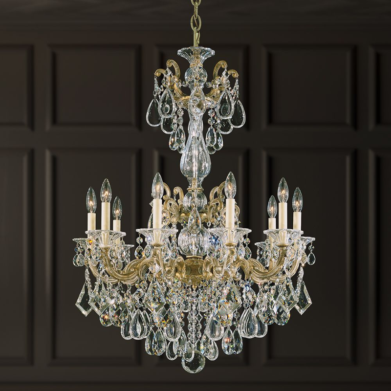 Meet Crystal Chandelier 5008 La Scala 10-lt 28" Chandelier