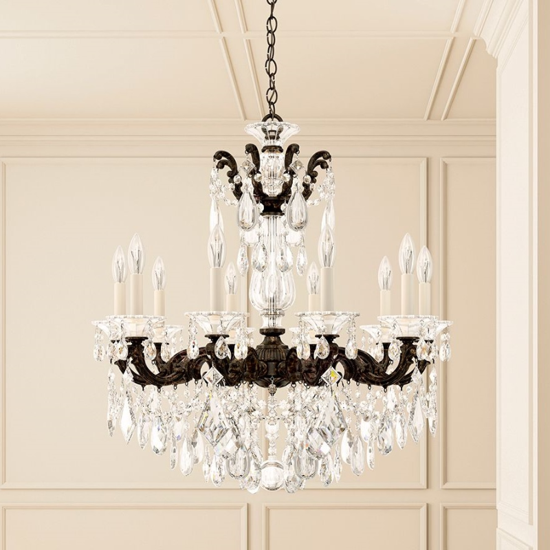 Meet Crystal Chandelier 5074 La Scala 10-lt 28" Chandelier